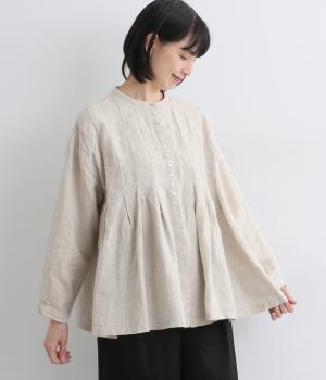 14番手ワイドピンタック前あきブラウス