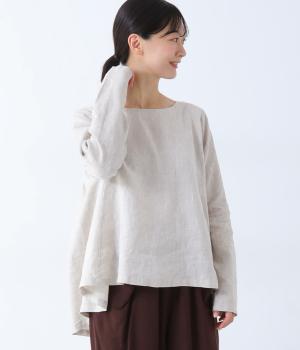 14番手リネンAラインプルオーバー