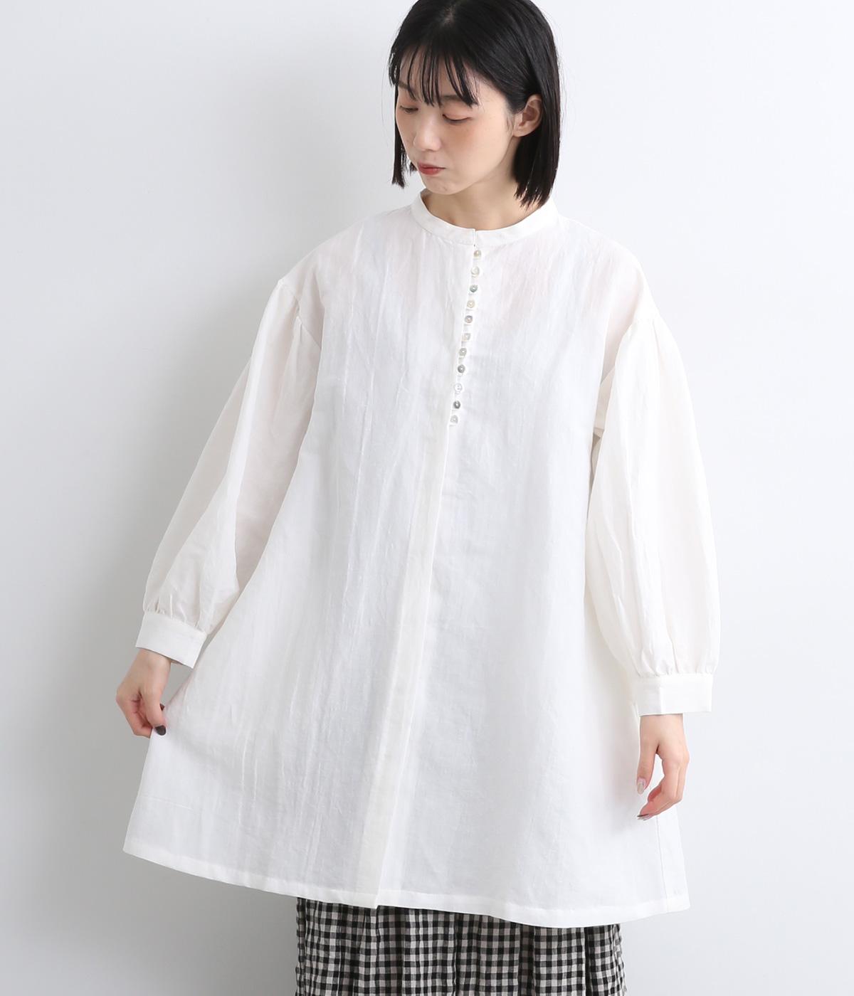 コットンリネンオックス多ボタンチュニック（08Mab）の商品詳細