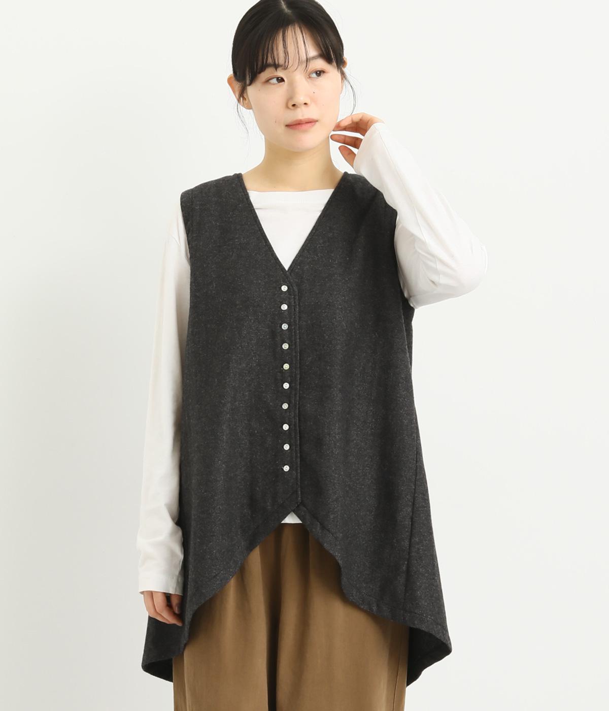 ウールツイード多ボタンベスト（08Mab）の商品詳細