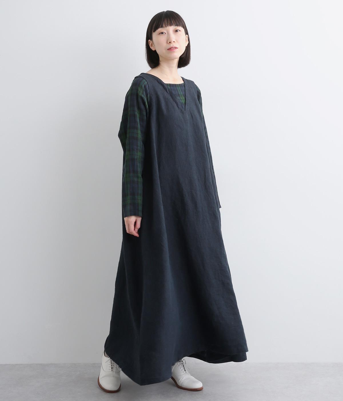 リネン重ね着風ワンピース（08Mab）の商品詳細