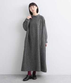 コットンリネンダブルガーゼ2wayワンピース