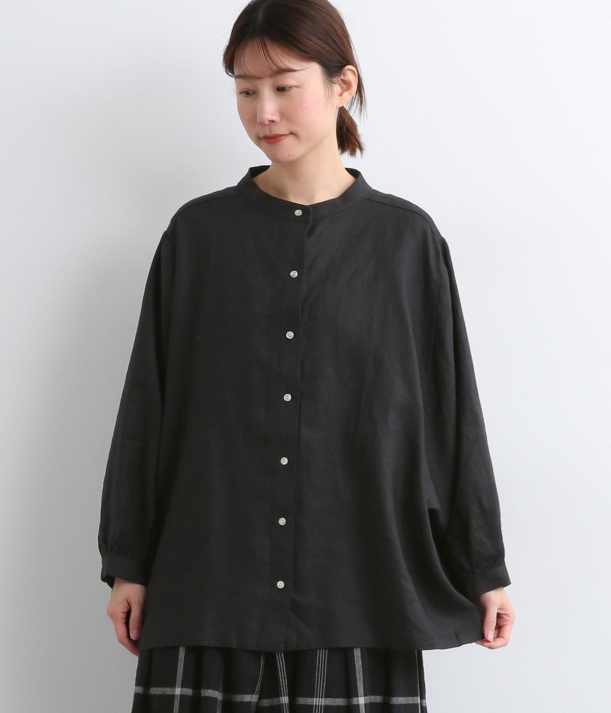 14番手リネンドルマンスリーブギャザーブラウス（08Mab）の商品詳細