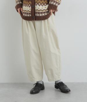 コットンフレンチドリルピーチタックパンツ