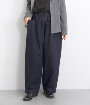 コットンフランネルワイドパンツ