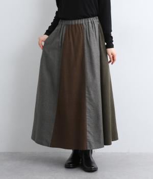 起毛ネルミニチェックスカート