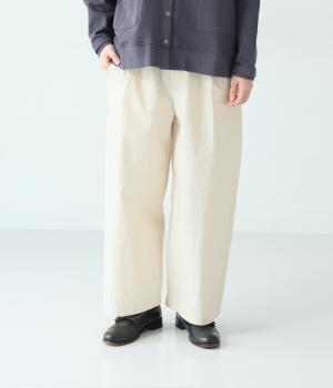 馬布コットンワイドパンツ(キナリ-F)