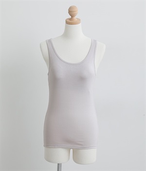 シルク100％　カップ付きタンクトップ