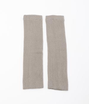 日本製 内側シルクのレッグウォーマー(トープ-ONESIZE)