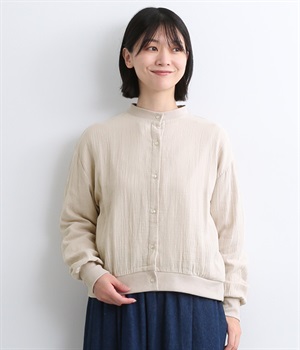 ダブルガーゼ薄手ブルゾン