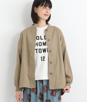 表ツイルピーチ　裏フリースジャケット(モカ-L)