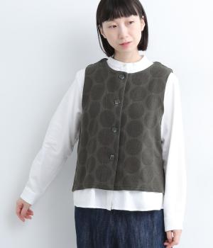 ドットジャカードベスト