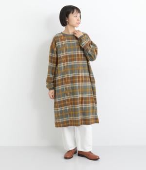 コットン両面起毛　クレリックチュニック