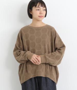 ドットジャカード長袖Ｔシャツ