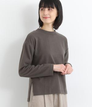 表起毛　モックネックプルオーバー