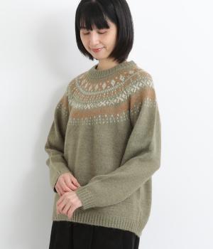 ノルディック求心柄セーター