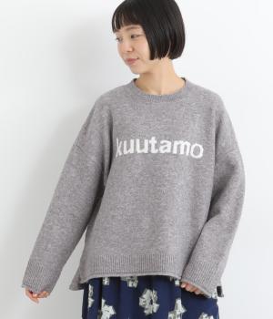 インターシャロゴセーター(チャコール-L)