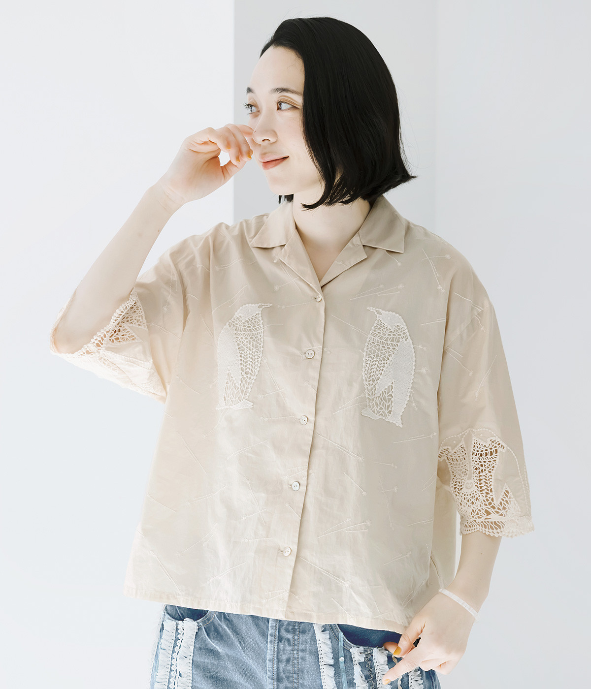 Diving コットンサテンBL 　marble sud Diving コットンサテンBL marble sud