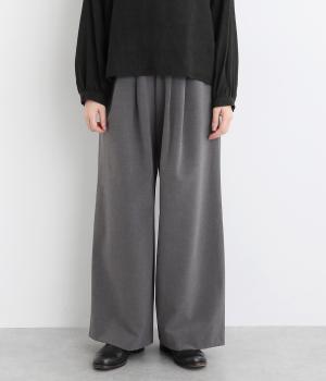 無地&千鳥タックワイドイージーパンツ