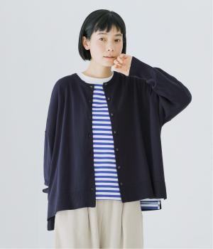 ボックスシルエットカーディガン(ネイビー-F)