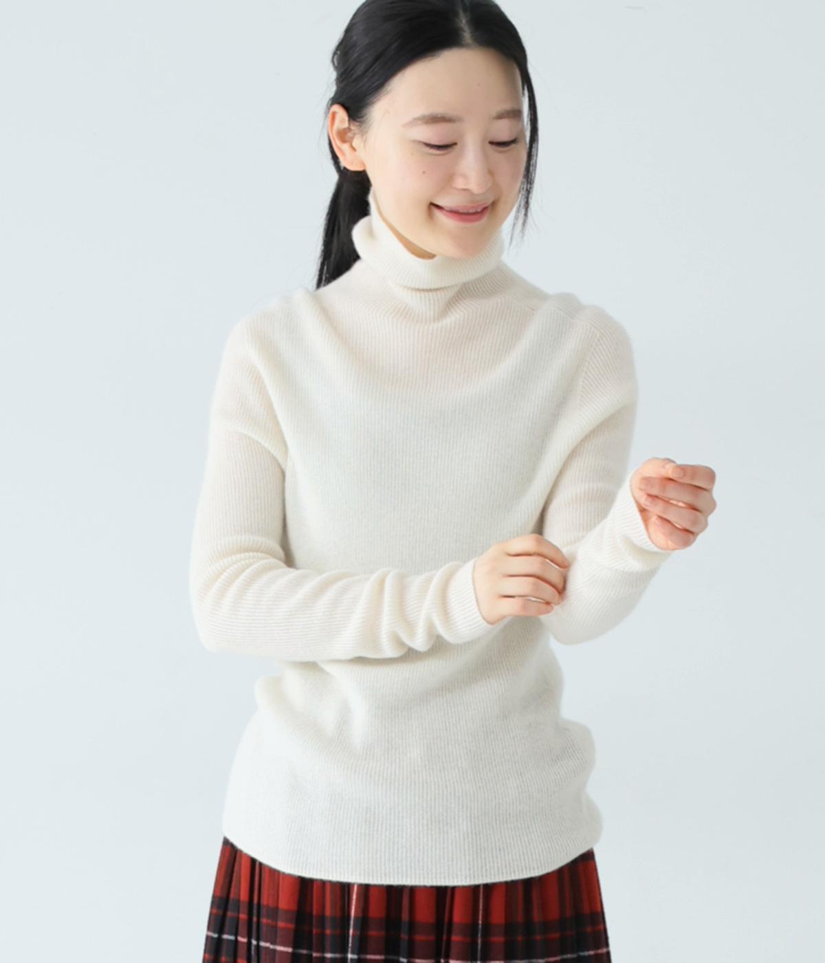 カシミヤ100％タートル