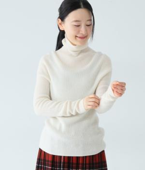 カシミヤ100％タートル