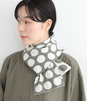 【OTA KNIT】ちくちくしないファインウール dot マフラー