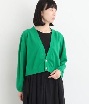 ギザコットンカノコＶネックカーディガン