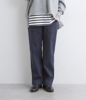 ツイルストレッチ裏起毛ポケットパンツ(ネイビー-F)
