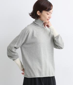 【OTA KNIT】コットンコンパクトヤーンオーガニックタートルニット