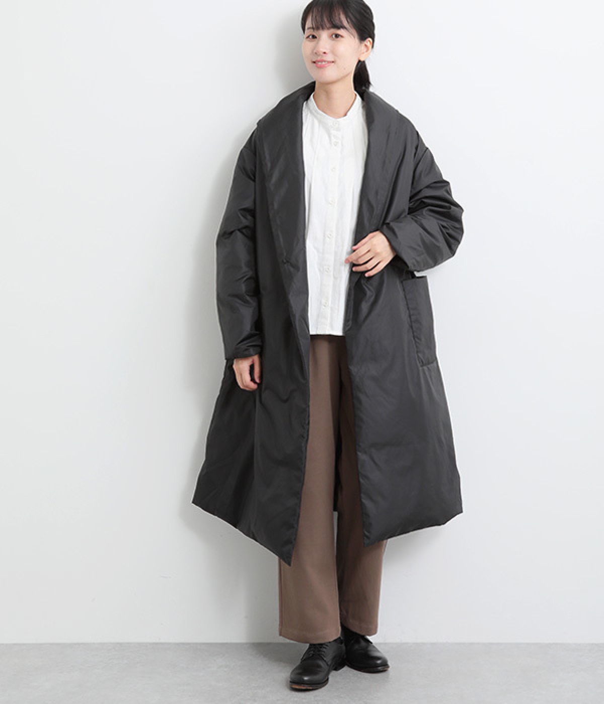 ドレープライトダウンコート（mizuiro ind）の商品詳細