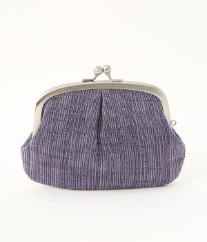 会津木綿親子がま口