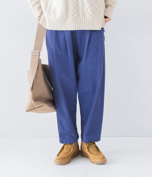 2タックゆったりチノパンツ(ロイヤル-ONESIZE)