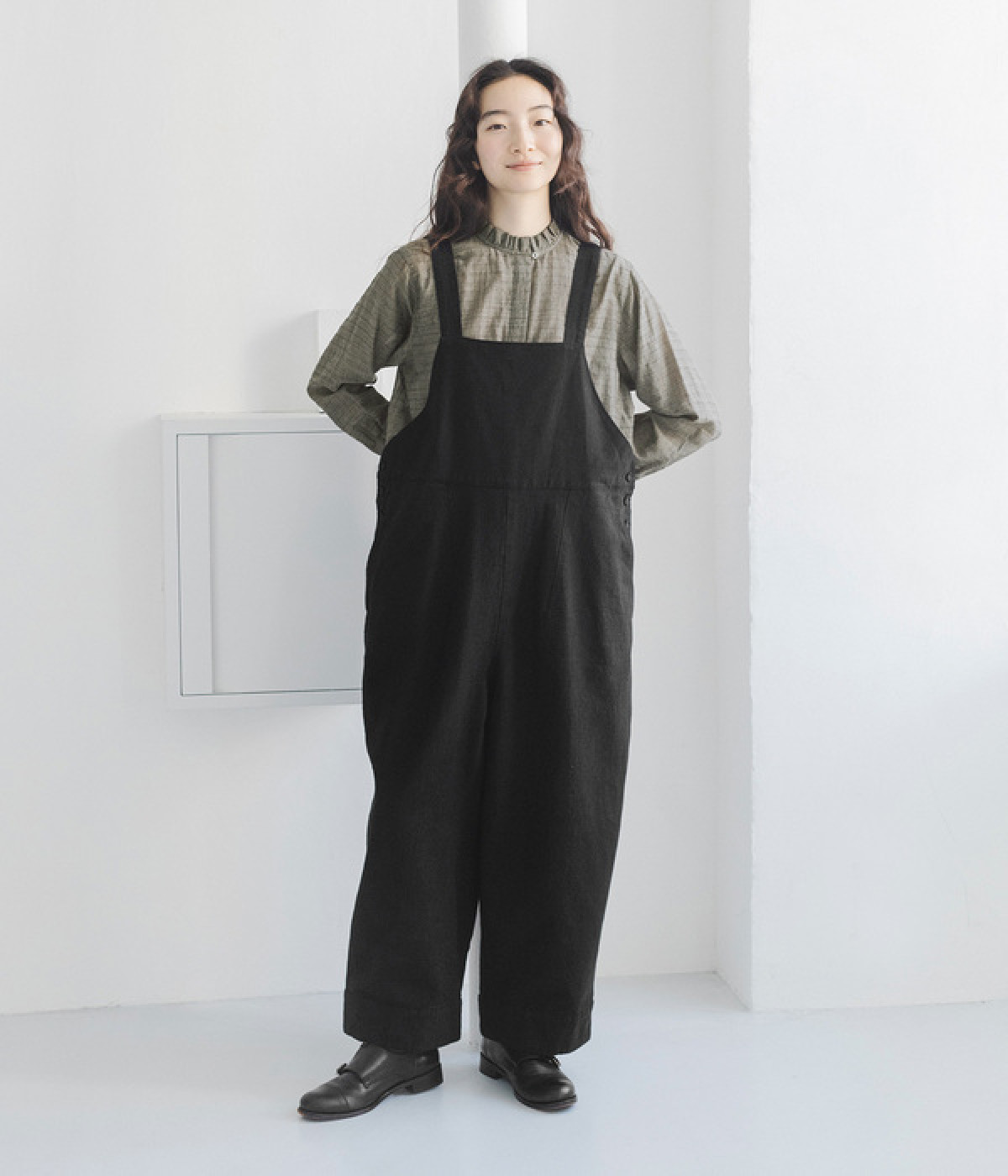 niko and FINE リネンツイルサロペット niko and… ヒッコリー