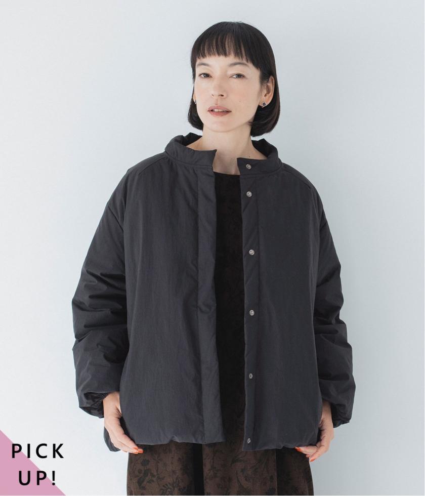 ふんわり軽量 ちび襟ダウンジャケット