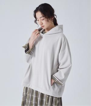 裏毛ガーメントダイ加工ワイドフーディ