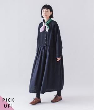 デニムドッキングワンピース(インディゴ-F)