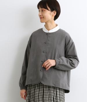 ＴＲツイル バックギャザージャケット(チャコール-F)