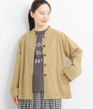 コットン馬布製品洗いマオカラージャケット