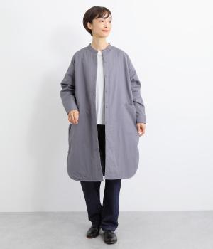 コットンライトツイル薄中綿シャツコート