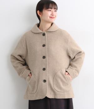 ウール混ビーバーショールカラージャケット