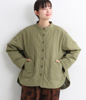 TCピーチ中綿キルティングジャケット