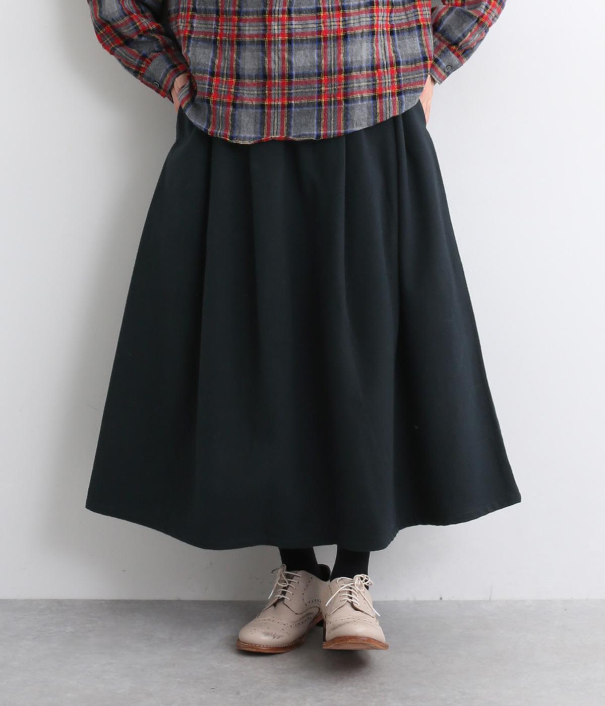 コットンツイードギャザースカート(スミクロ-F)