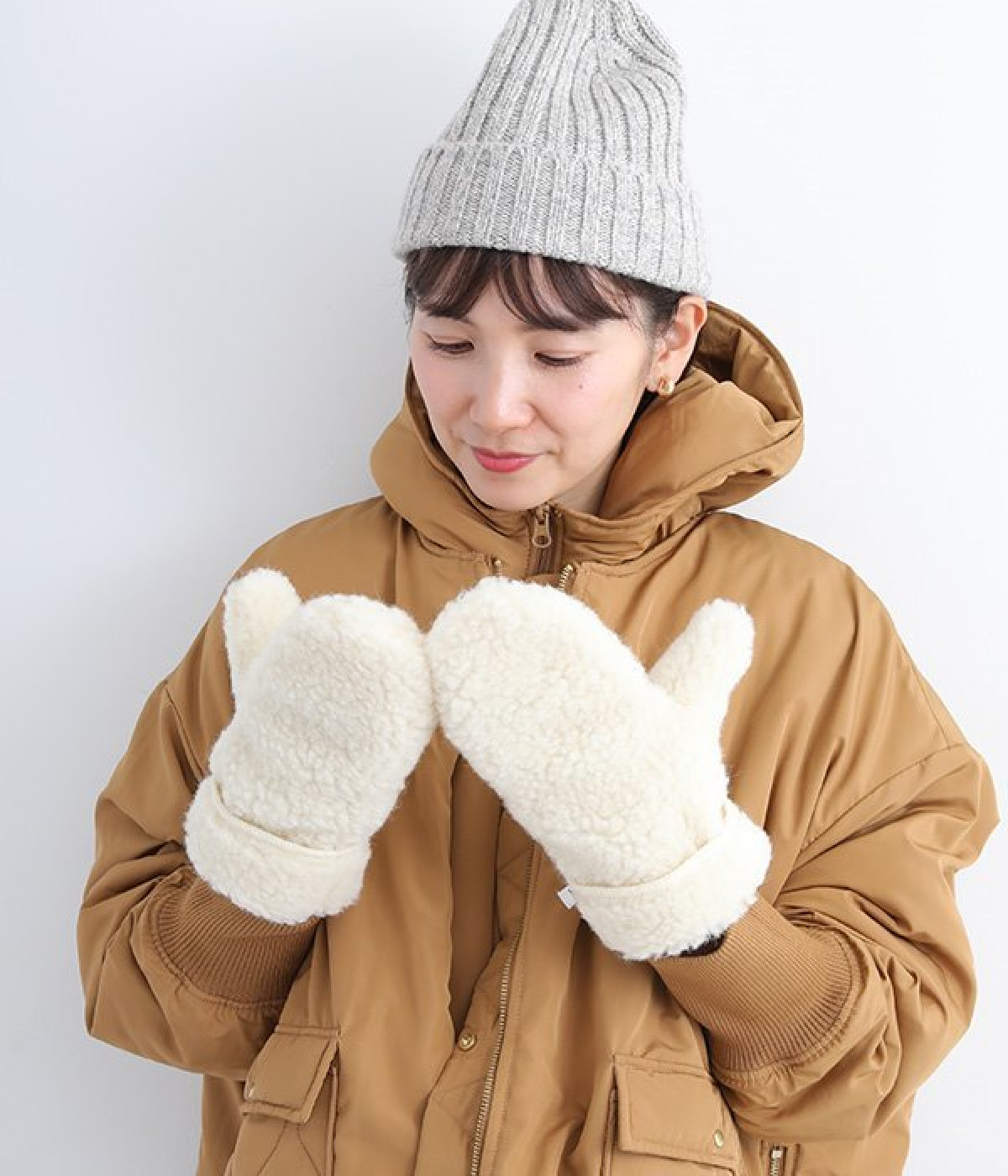 ウールミトン(ナチュラル-ONESIZE)