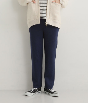 ミラノリブパンツ(ダークブルー-ONESIZE)