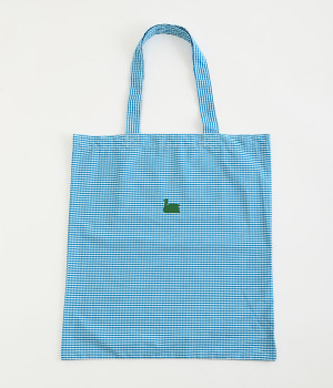 コットンLaukkuギンガムfold　トートバッグ