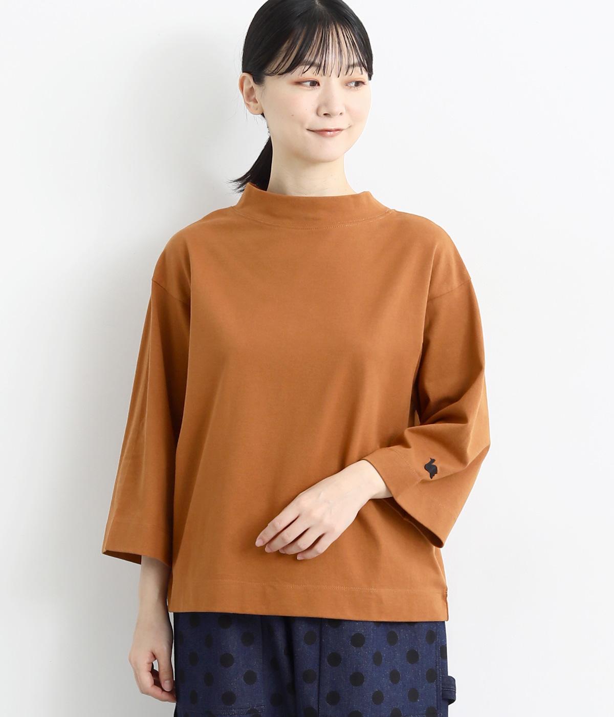 USコットン ボトルネック7分袖(キャニオンブラウン-ONESIZE)