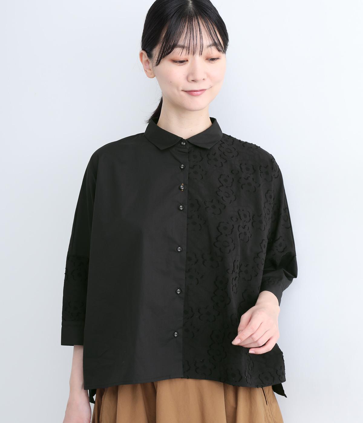 Ciel misc　6分袖シャツ(ブラック-ONESIZE)