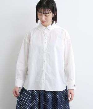 タイプライターペタルカラーシャツ(オフホワイト-F)