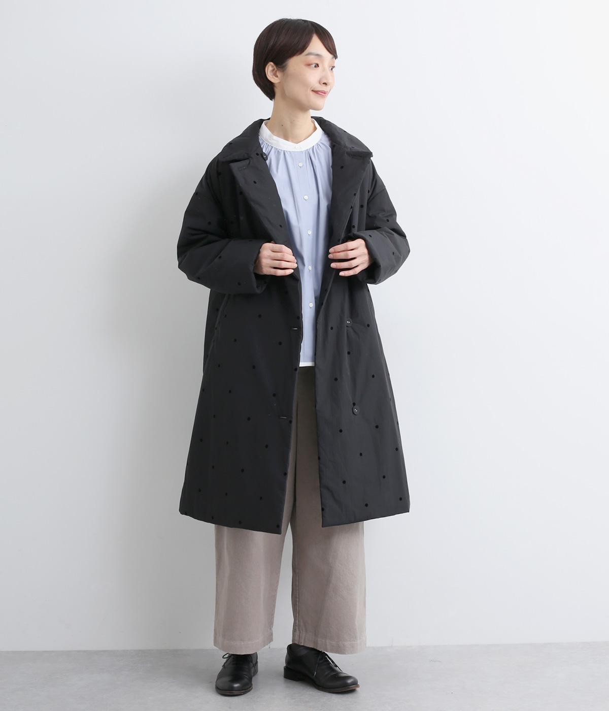 フロッキーpolka 中綿3wayカラーコート(ブラック-F)